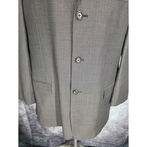 Pronto Uomo 2 Piece Suit‎ Mens 43R Brown Super 120's Wool Cashmere Pants 34x30